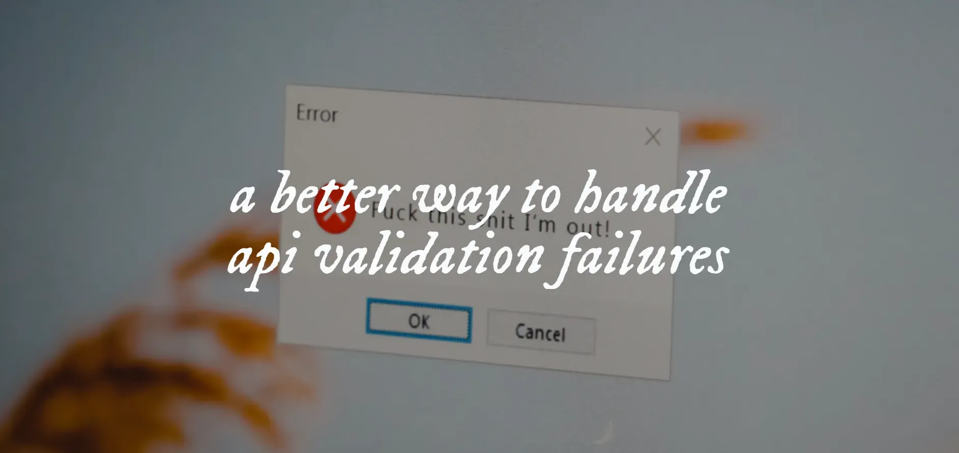 An image with the text "how a feature flag saved our api response validation"