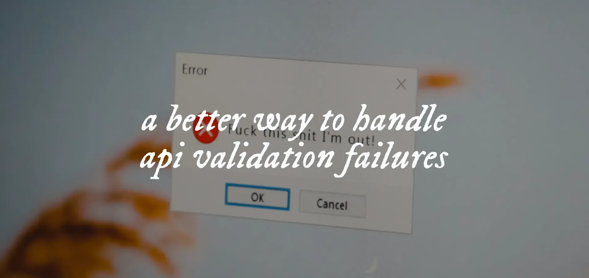 An image with the text "how a feature flag saved our api response validation"