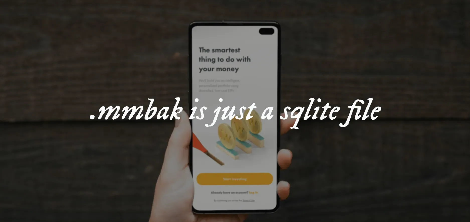 An image with the text ".mmbak is just a sqlite file"