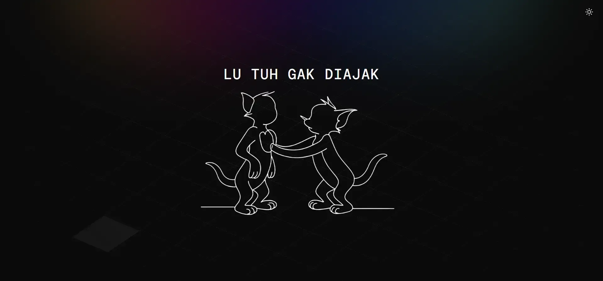 The 404 page in dark mode